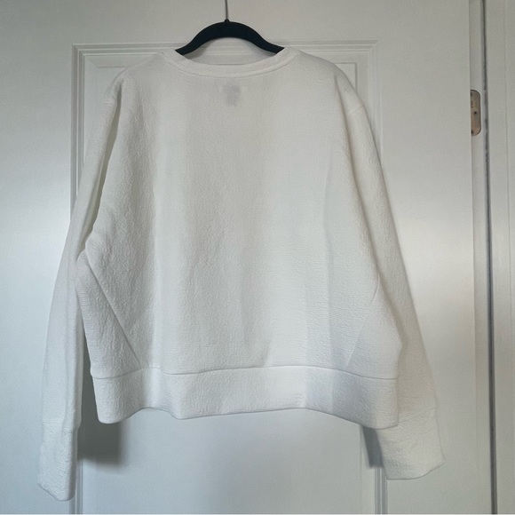 Nine West cropped athleisure sweatshirt white size XL - Picture 4 of 9